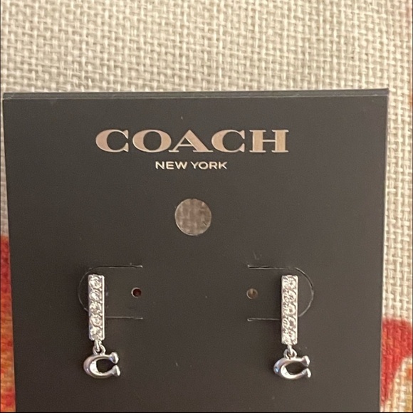 NWT COACH Pave Stud Earrings⭐️Never worn⭐️Beauties⭐️ - Picture 3 of 3